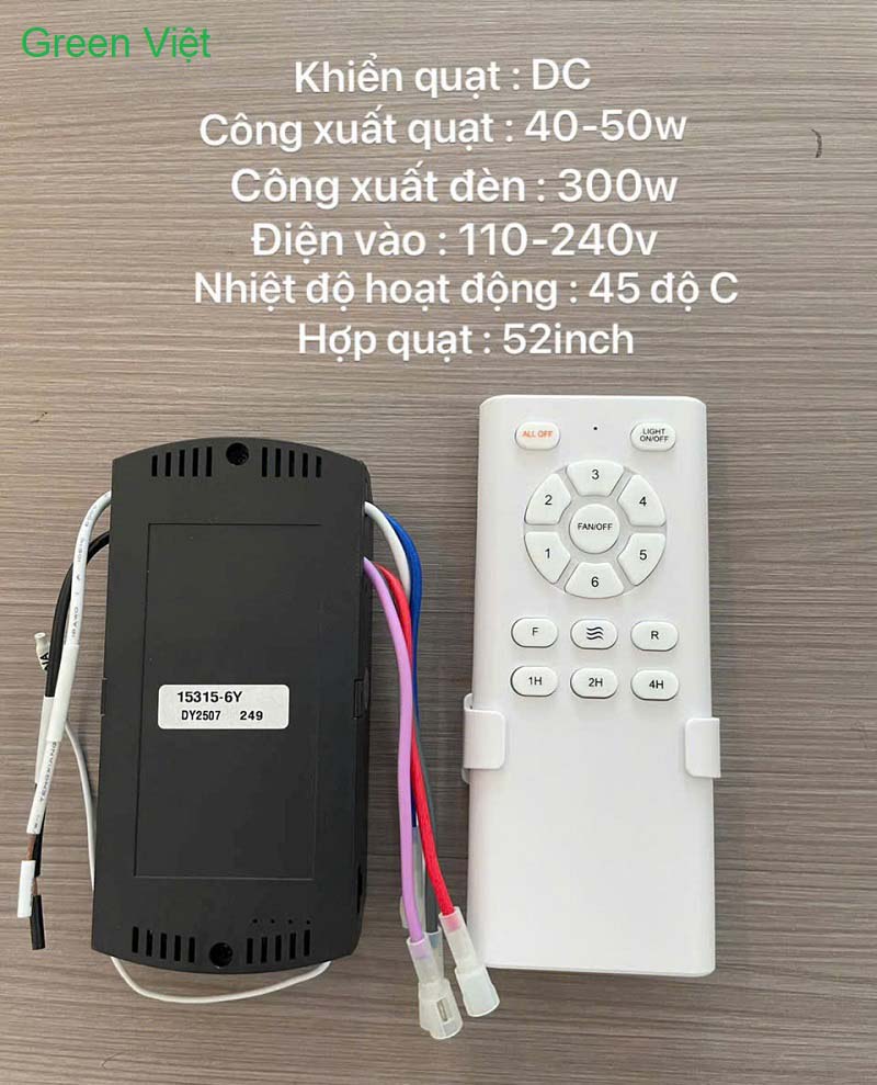 Bộ điều khiển quạt trần (Remote Hộp số)