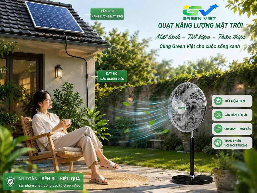 Quạt cây năng lượng mặt trời QCV08