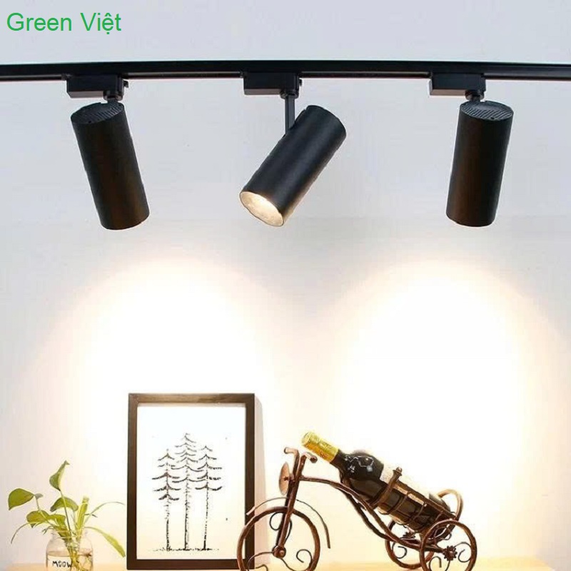 Combo Bộ Đèn Rọi Ray 360° Thanh Ray 1m + 3 Đèn 10W, 20W, 30W