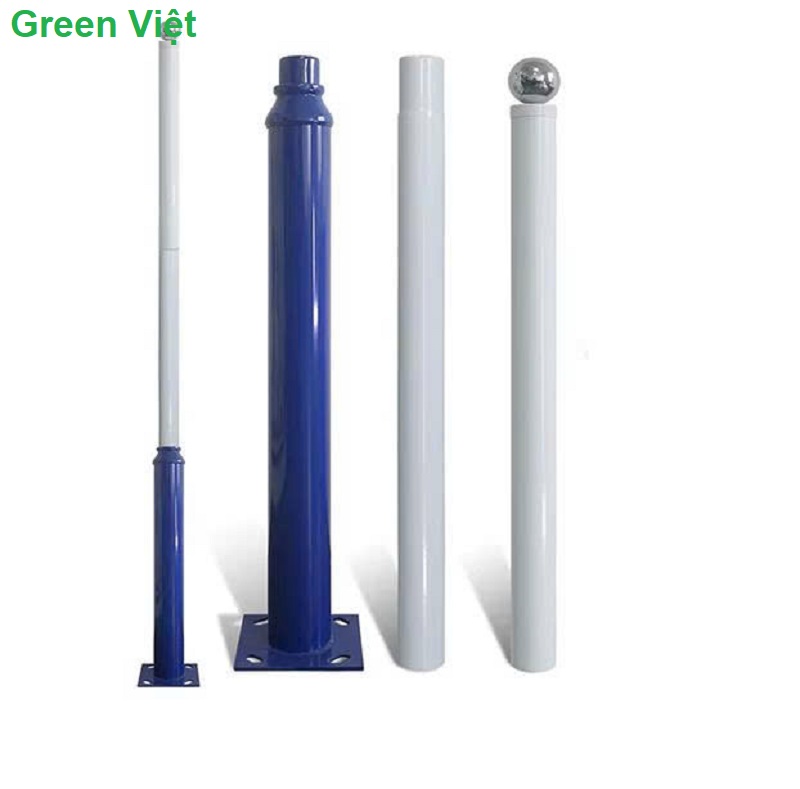 Cột đèn năng lượng mặt trời 4M lắp sân vườn, công trình tiện lợi