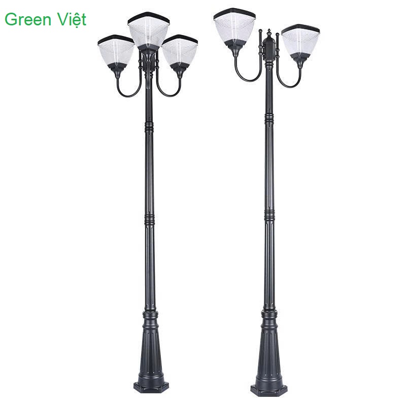 Cột Đèn Sân Vườn 3 Đầu Năng Lượng Mặt Trời LP-CV4105