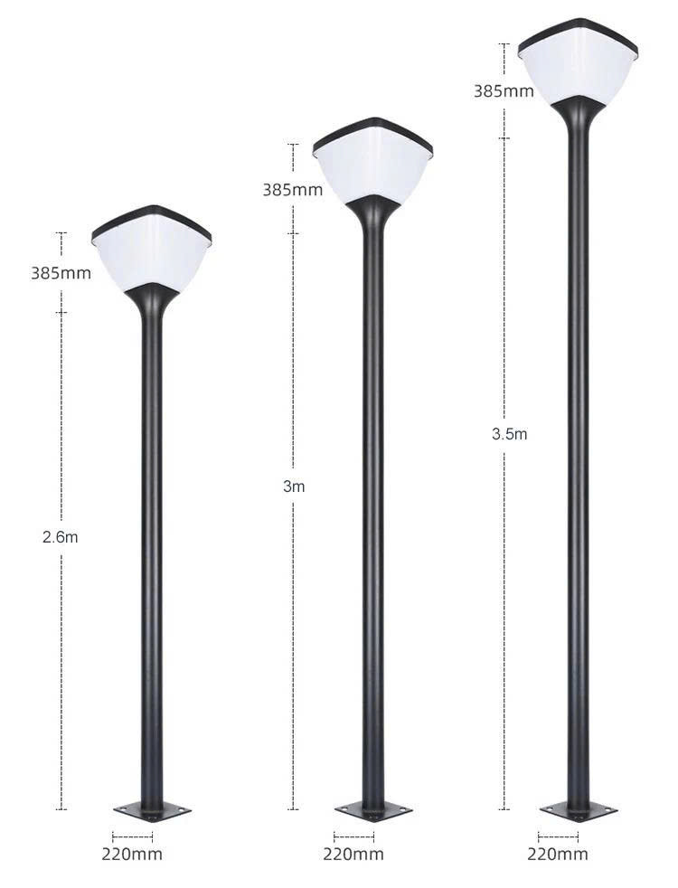 Cột Đèn Sân Vườn Năng Lượng Mặt Trời CV-1014