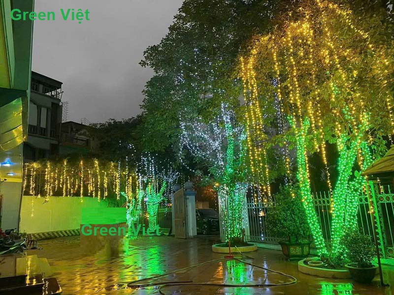 Dây Đèn Trang Trí LED Đúc F5 quấn cây và trang trí