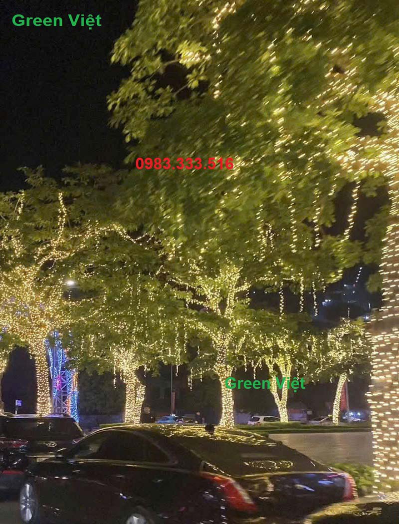 Dây led trang trí ngoài trời F5 LF07 màu vàng nắng