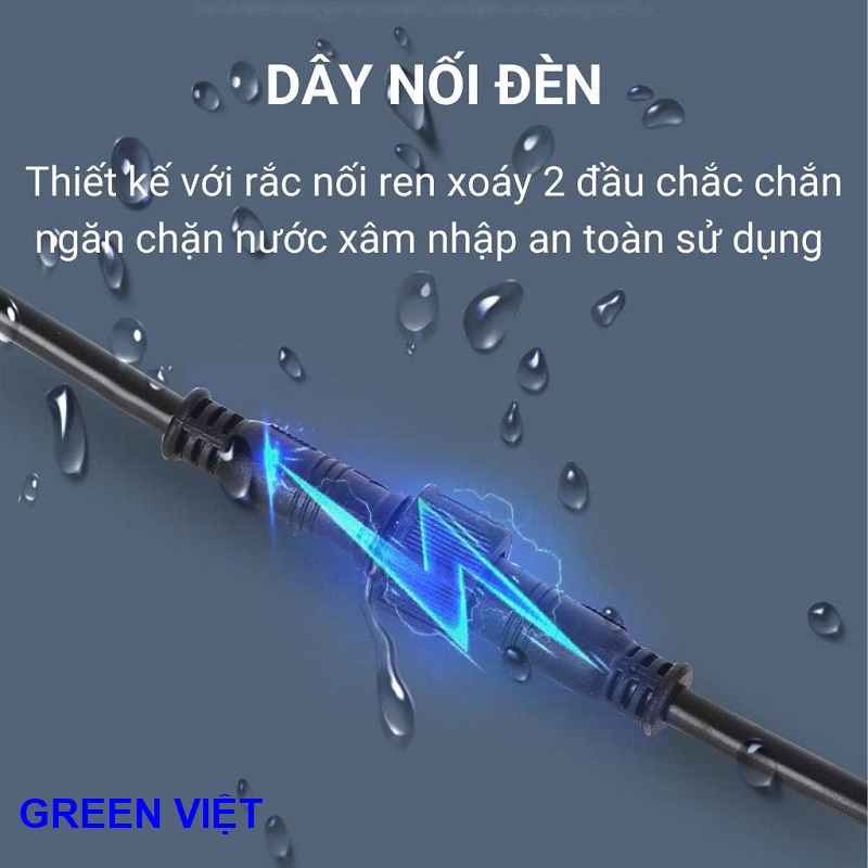 Dây nối đèn quạt năng lượng mặt trời 2 đầu và 1 đầu