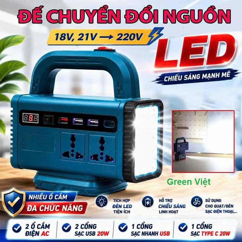 Đế Chuyển Đổi Nguồn 220V Đa Năng
