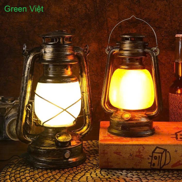 Đèn bão giả cổ tích điện dùng pin TP12