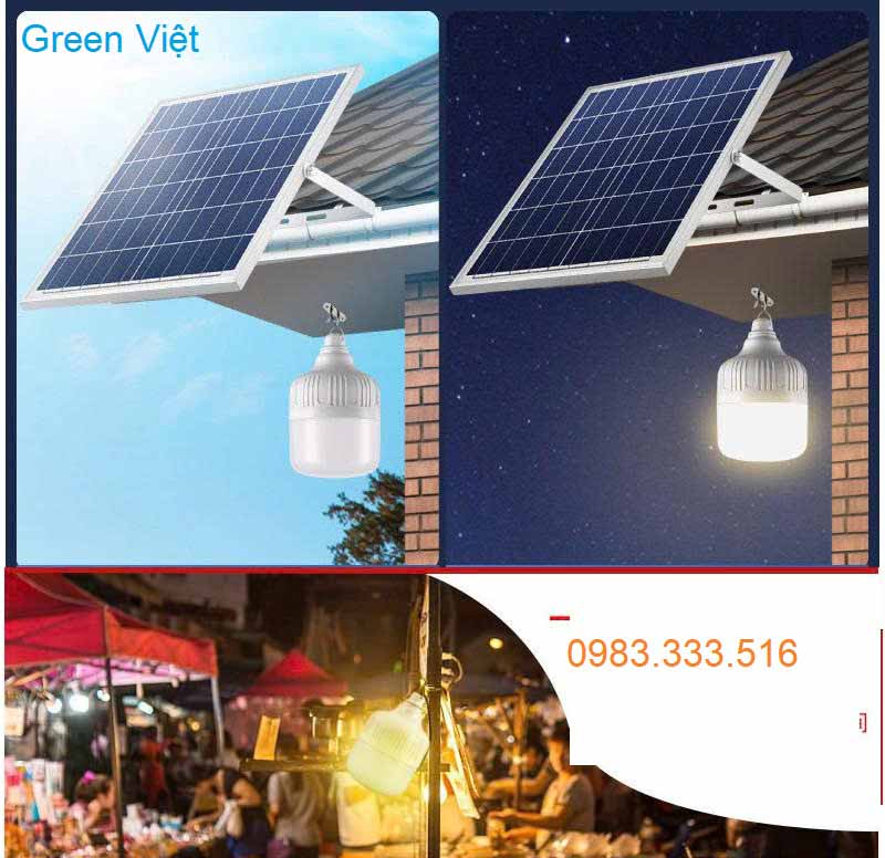 Đèn búp tích điện Năng lượng mặt trời 300w