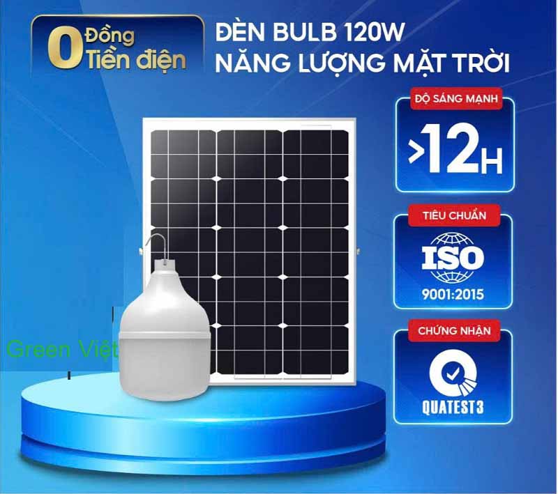 Đèn Bulb Năng Lượng Mặt Trời Bulb-120W