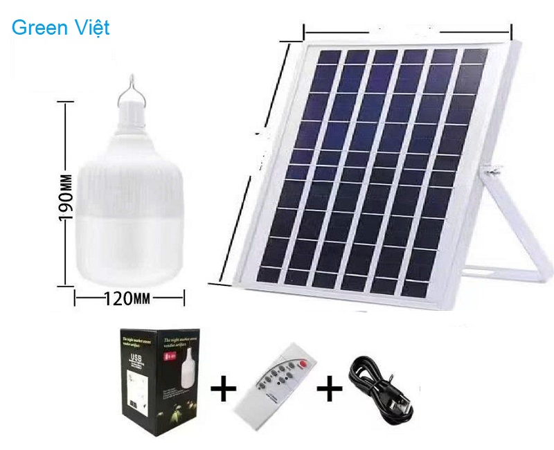 Đèn búp tích điện Năng lượng mặt trời 300w