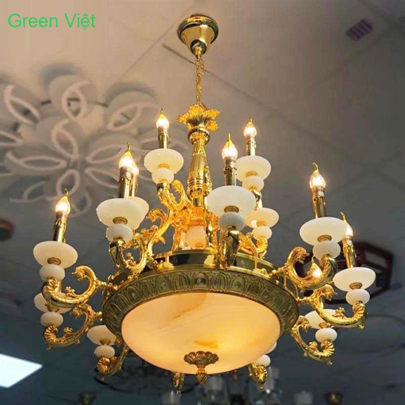 Đèn chùm cao cấp mạ vàng DCG-0265 Sang Xịn Đẹp