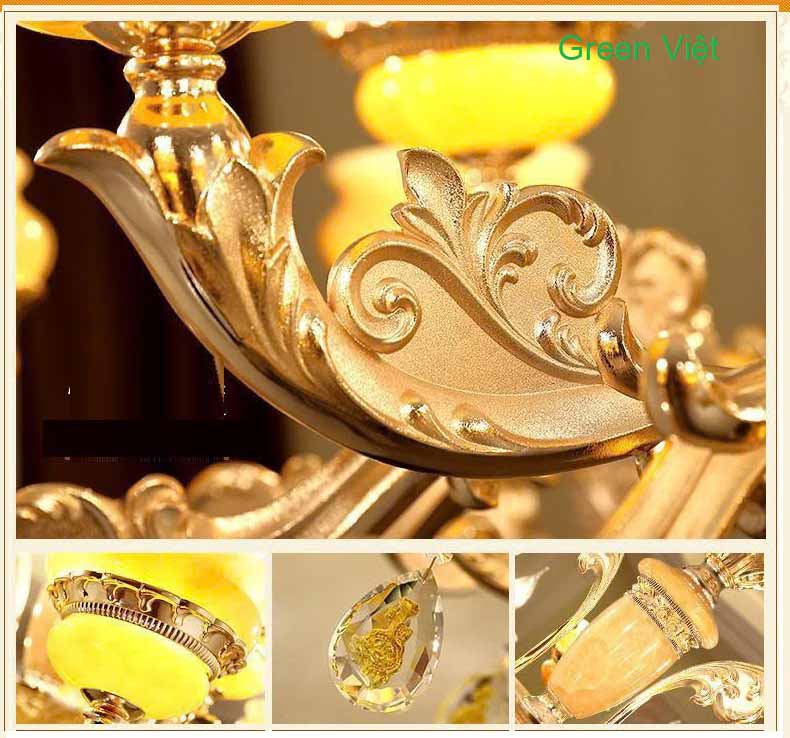 Đèn chùm đá cao cấp DCDC12 phòng khách
