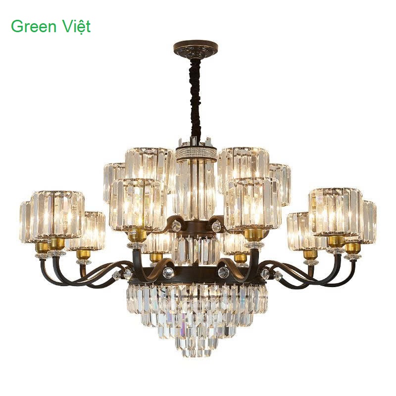 Đèn chùm pha lê cao cấp 12 tay DHCTP07