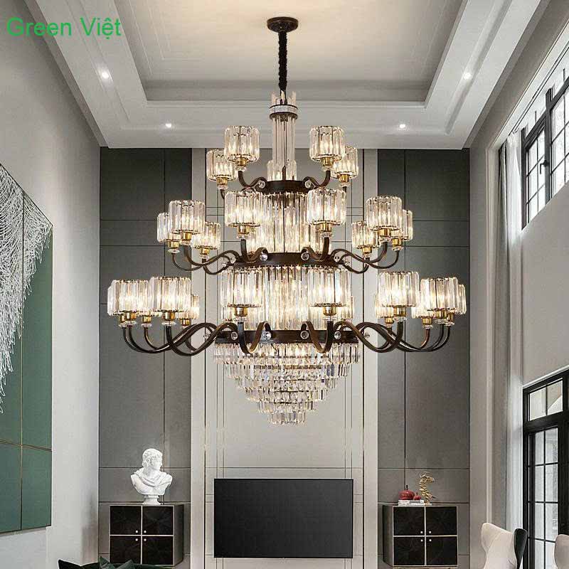 Đèn chùm pha lê cao cấp 12 tay DHCTP07