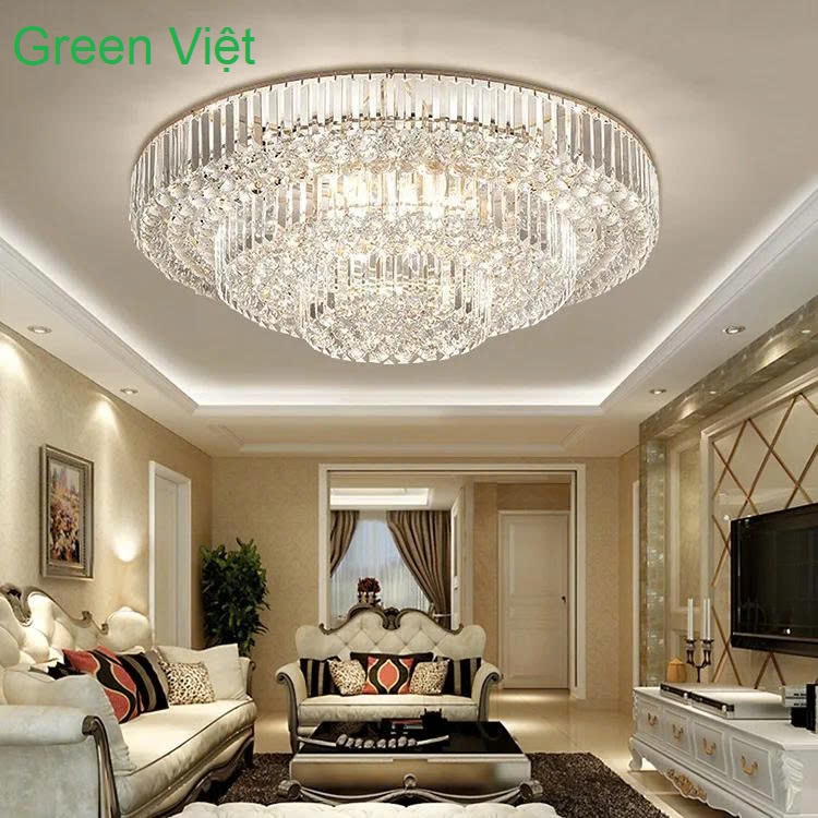 Đèn chùm pha lê trang trí DCPL02 hiện đại Khách sạn, phòng khách