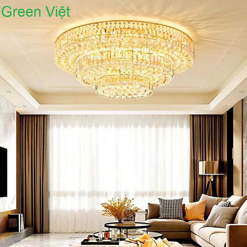 Đèn chùm pha lê trang trí DCPL02 hiện đại Khách sạn, phòng khách