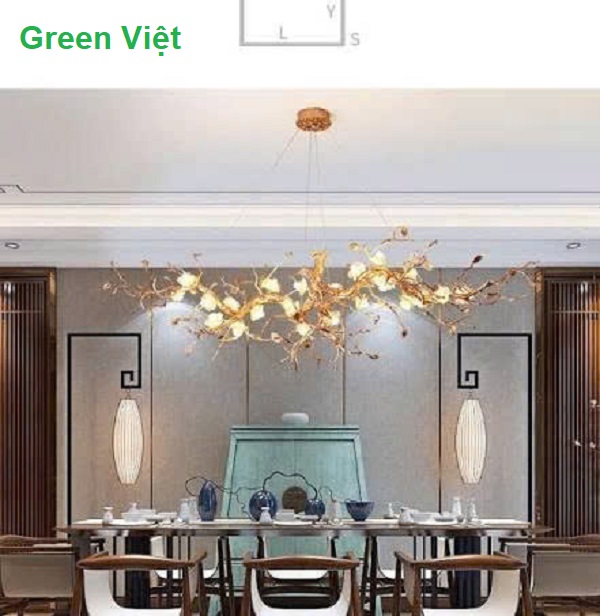 Đèn chùm phòng khách hiện đại DCTT03 chất liệu gốm