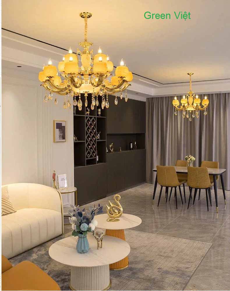 Đèn chùm trang trí cao cấp T6039-8 8 tay