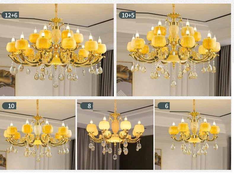 Đèn chùm trang trí cao cấp T6039-8 8 tay