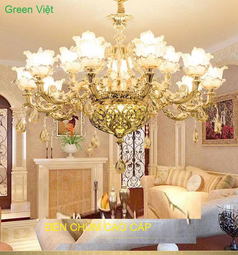 Đèn chùm treo phòng khách QGV024