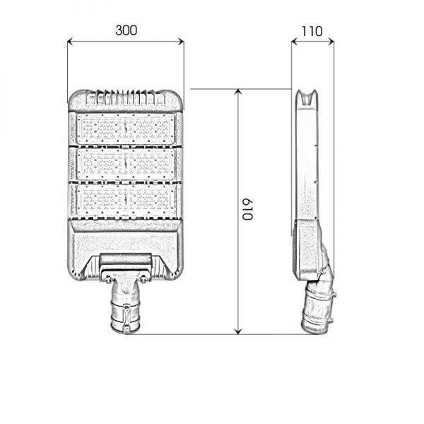 ĐÈN ĐƯỜNG LED – ĐÈN CAO ÁP LED MG15 CÔNG SUẤT 150W