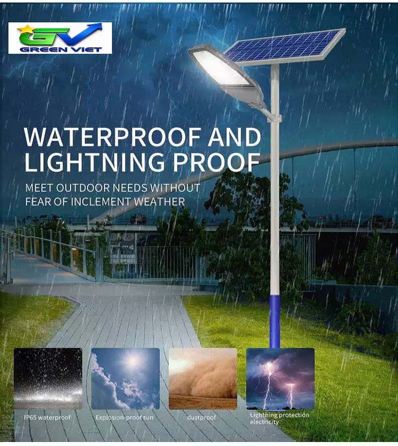 Đèn Đường Năng Lượng Mặt Trời Dự Án 1000W DAN09