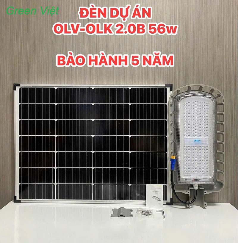 Đèn đường năng lượng mặt trời 56W 2.0B Plus