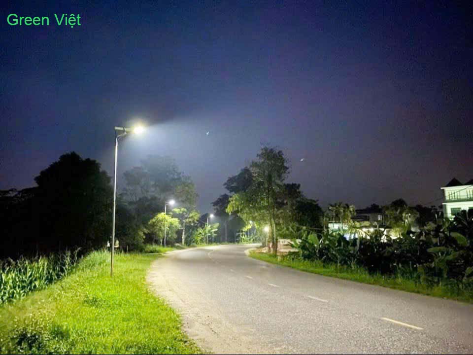 Đèn đường năng lượng mặt trời  GL.100 hình chiếc lá lắp giao thông, sân vườn