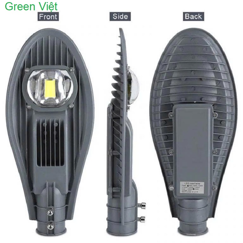 Đèn Đường Năng Lượng Mặt Trời Chiếc Lá 50W Đường Giao Thông, Sân Vườn