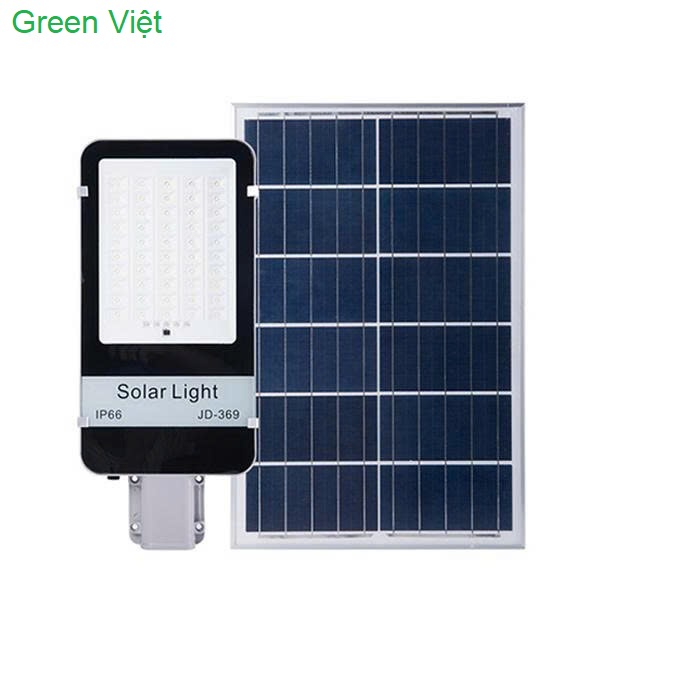 Đèn đường năng lượng mặt trời JD-369 sang xuyên đêm, vỏ nhôm