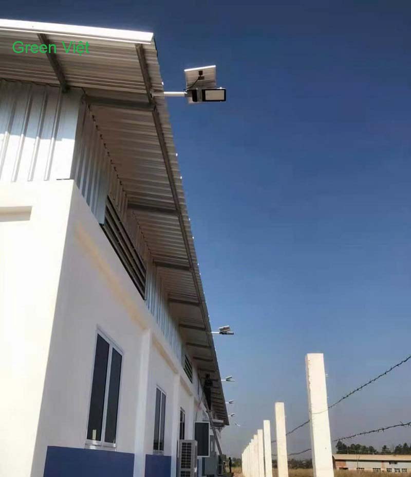 Đèn đường năng lượng mặt trời JD-369 sang xuyên đêm, vỏ nhôm