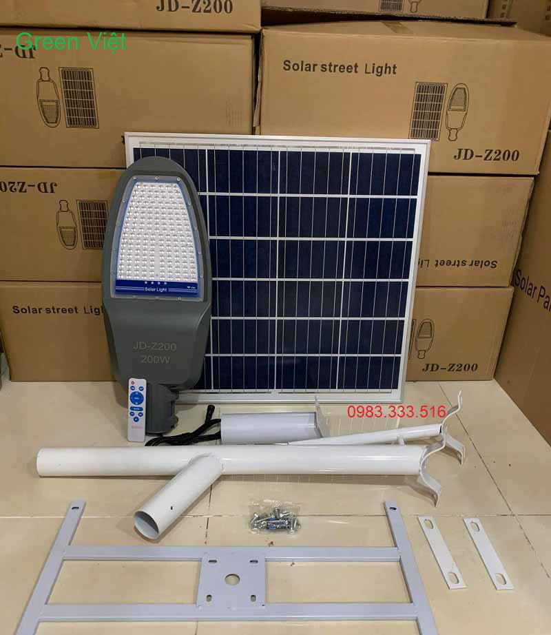 Đèn đường năng lượng mặt trời Jindian 200W JD-Z200