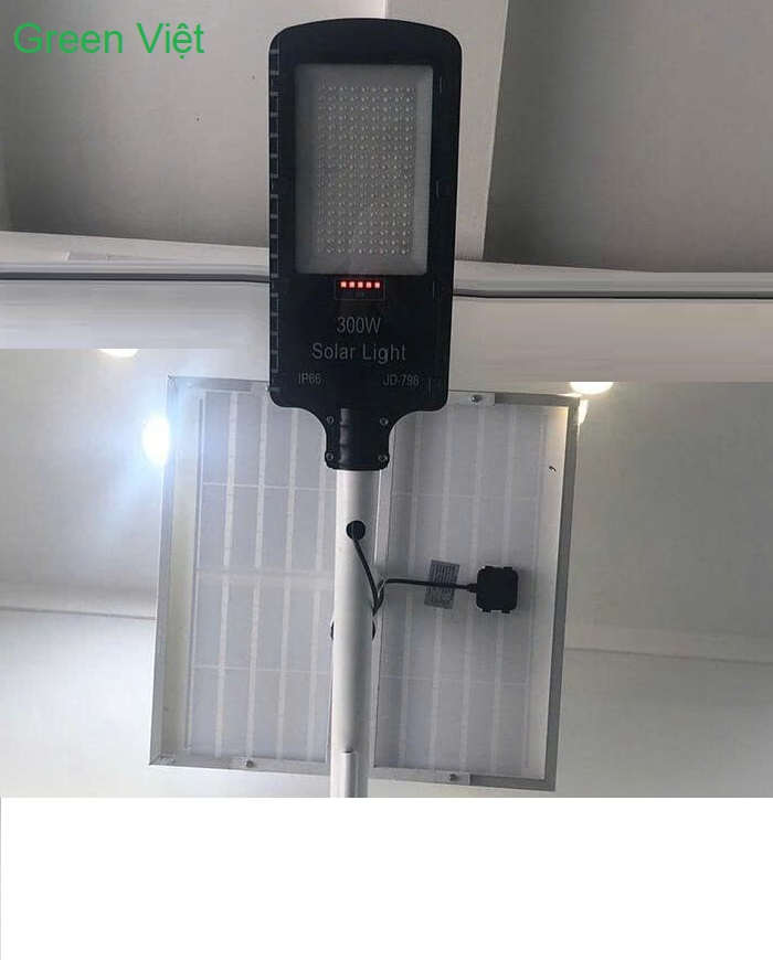 Đèn đường năng lượng mặt trời Jindian 300W JD-798 Green Việt