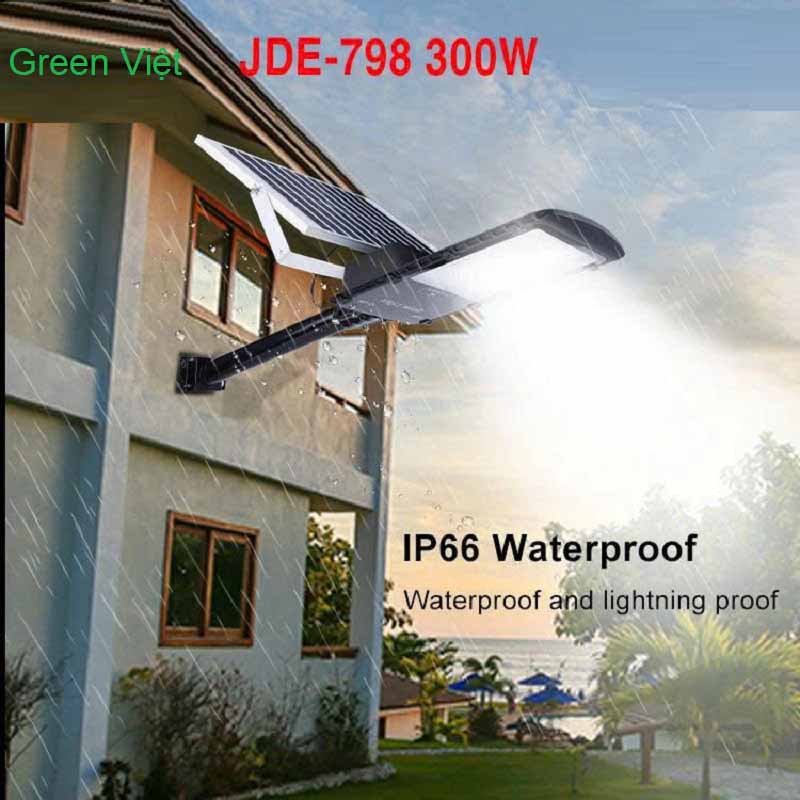 Đèn đường năng lượng mặt trời Jindian 300W JD-798 Green Việt