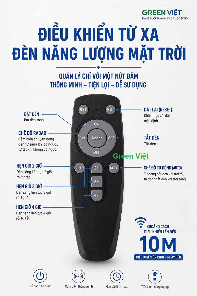 Đèn đường và sân vườn năng lượng mặt trời UFO 1000W