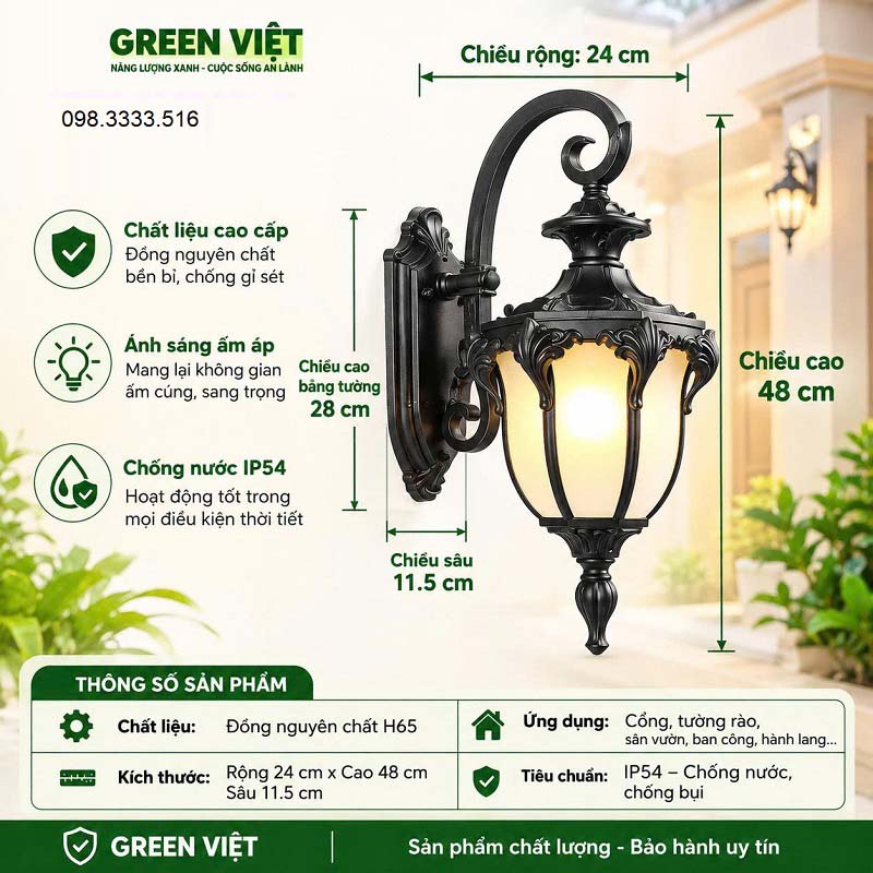 Đèn gắn tường trang trí DTG16