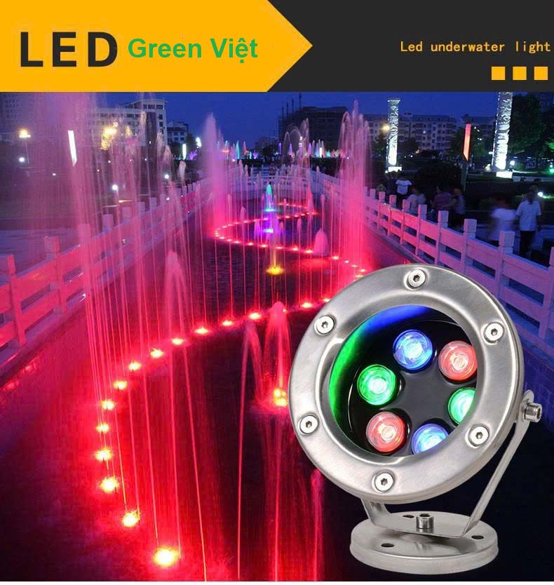 Đèn LED âm nước 18W GV-02