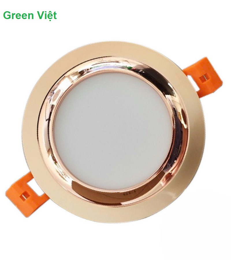 ĐÈN LED ÂM TRẦN 7W AS-702.1 VIỀN VÀNG