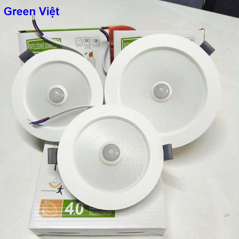 Đèn LED âm trần cảm biến 7W