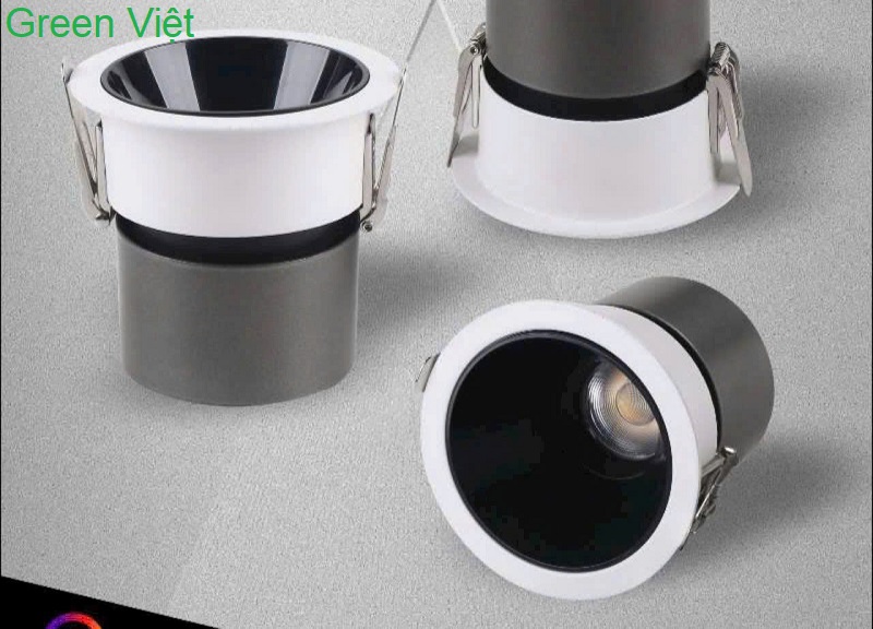 Đèn led âm trần Spotlight chống chói 7W/12W Phi 75
