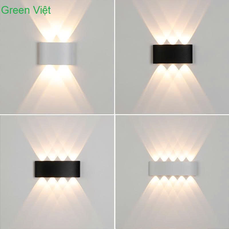 Đèn led gắn tường 6 tia trang trí nội ngoại thất