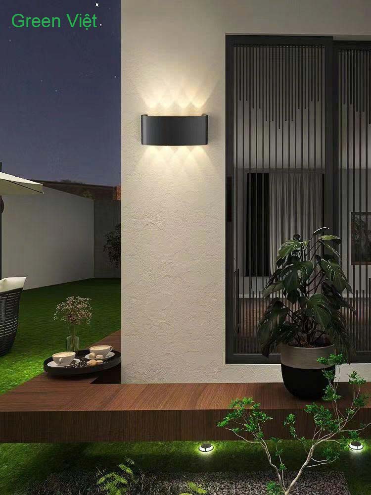 Đèn led gắn tường 6 tia trang trí nội ngoại thất