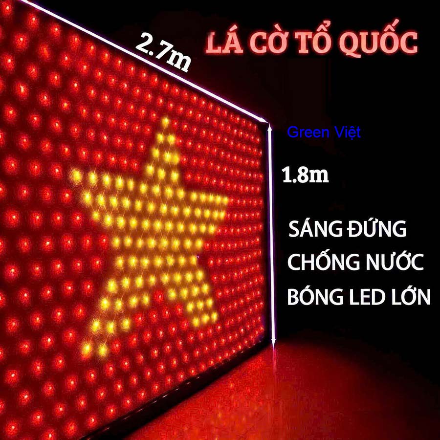 Đèn Led Lá Cờ Tổ Quốc T27 Trang Trí