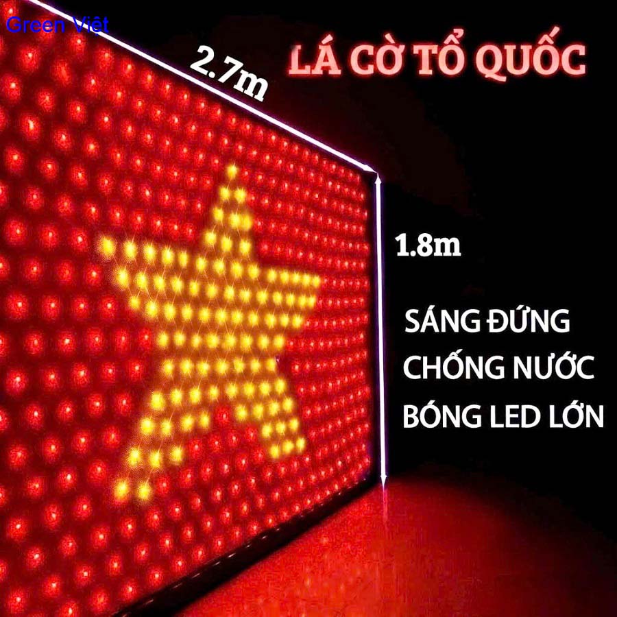 Đèn Led Lá Cờ Tổ Quốc T27 Trang Trí