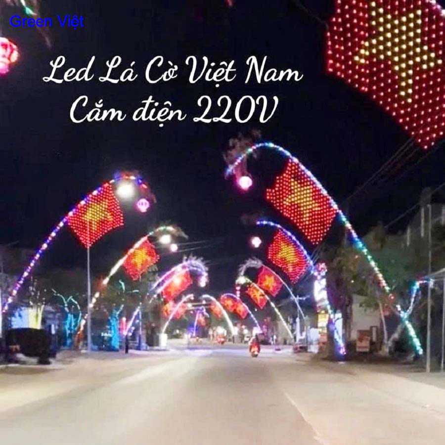 Đèn Led Lá Cờ Tổ Quốc T27 Trang Trí