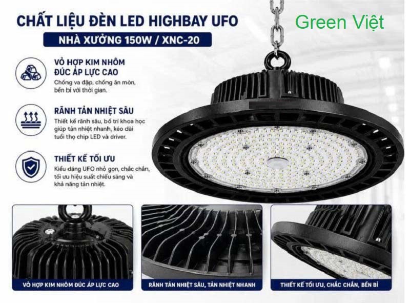 Đèn Led Nhà Xưởng High Bay UFO 150W