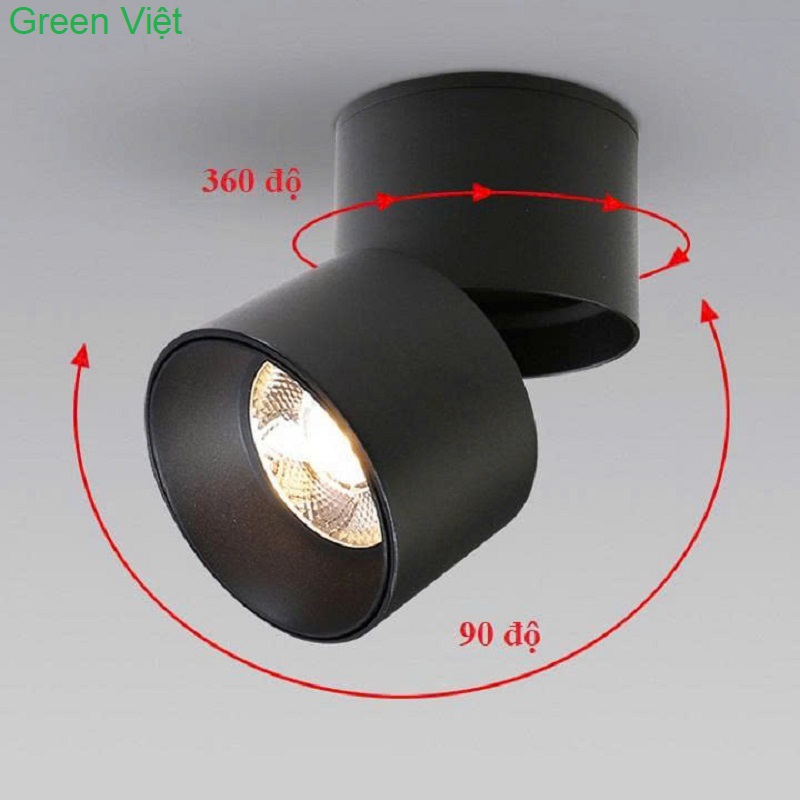 Đèn led ống bơ 20w rọi tranh gắn trần