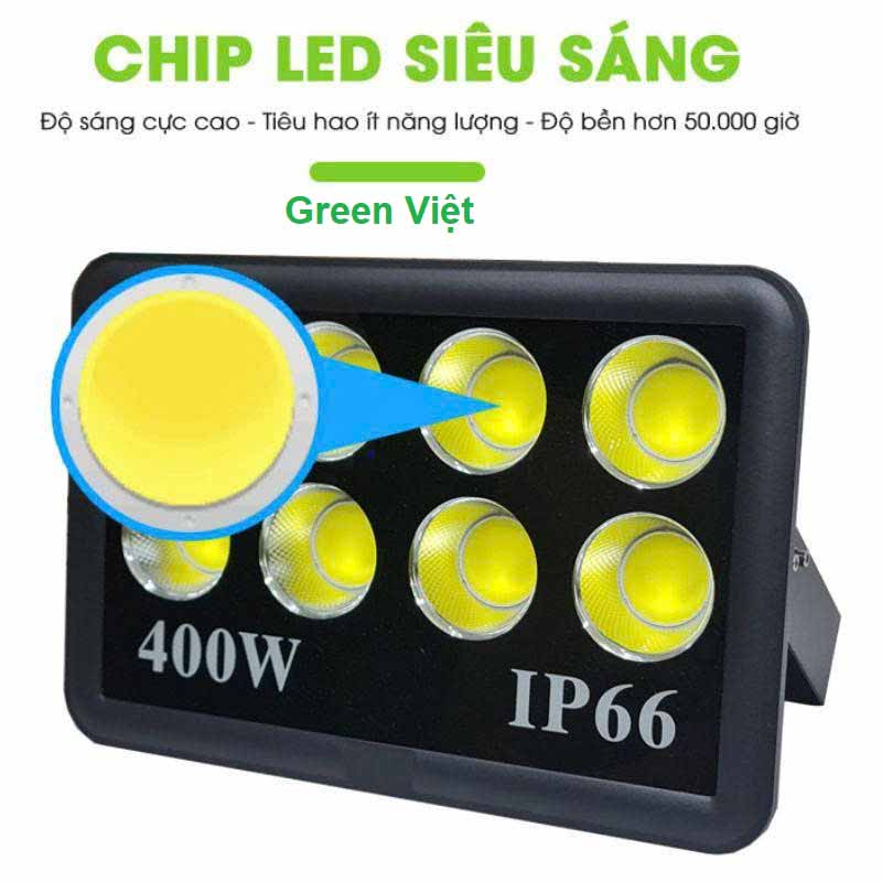 Đèn led pha cốc 400w 220v TD-400 Lắp Sân Thể Thao