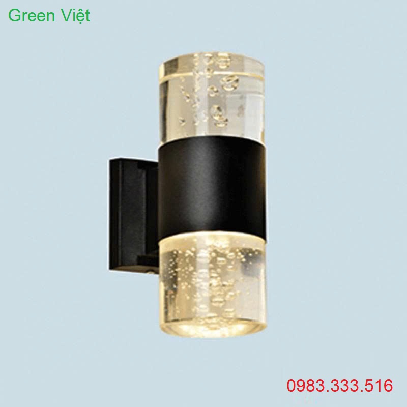 Đèn led trụ pha lê 2 đầu DTTG02 3 chế độ màu phi 90 giọt nước