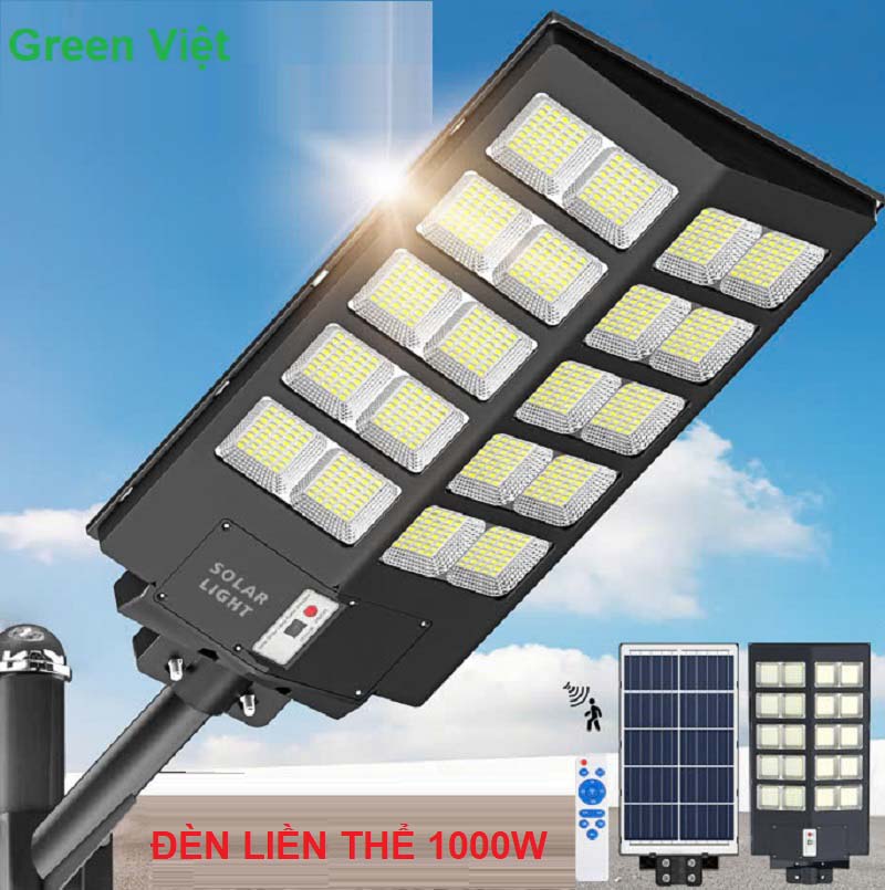 Đèn năng lượng mặt trời 1000w PLT-1000 Cảm Biến